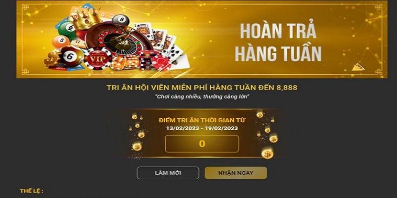 Ưu đãi đã tay tại 888B