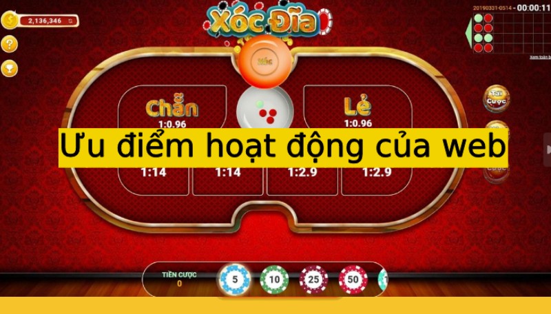 Ưu điểm vượt trội chỉ có tại Xóc đĩa online